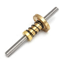 Machifit T8 100mm 8mm Lead Screw with Anti-Backlash Nut CNC Parts