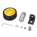 Chihai DC 7.4V 340rpm 550rpm Reduction Motor DC Geared Motor with Bracket and Wheel