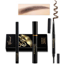 Eyes Makeup Set Liquid Eyelashes Mascara Double Head Eyebrow Pencil Long Lasting Waterproof