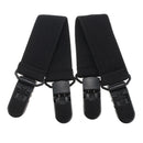 2Pcs Elastic Motorcycle Biker Trouser Ends Boot Straps Clips