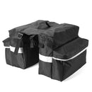 Motorcycle Black Canvas Saddlebags Saddle Swingarm Bag Left Right Side Scooter ATV Tool Bags