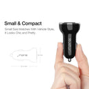 RAXFLY 2.4A Dual USB LED Display Car Charger For iPhone X 8Plus Oneplus 5t Xiaomi 6 Mi A1 Note 3 S8