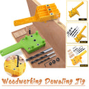 1/8/41PCS Handheld Woodworking Dowelling Jig Set Drill Guide 6/8/10MM Sleeve Wood Doweling Tool