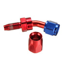 8AN AN-8 45 Degree push-on Hose End Fitting Oil Fuel Line Push On Adapter alloy