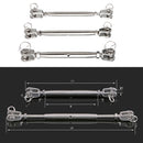 M5 M6 M8 Jaw & Jaw Turnbuckle 316 Stainless Steel Closed Body Rigging Screw for Marine Boat Yacht