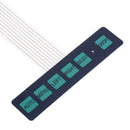 30pcs Display Membrane Switch Matrix Keyboard Button Control Panel 6 Button with Light