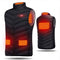 Electric USB Heatiing Warm Hooded Jacket Winter Heated Back + Abdomen + Neck Vest 3 Temperature Control