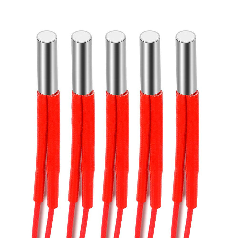 Anet 5Pcs 24V 40W 1.5m Single End Cartridge Heater Heating Tube for RepRap Prusa i3 A8/A8 Plus 3D Printer