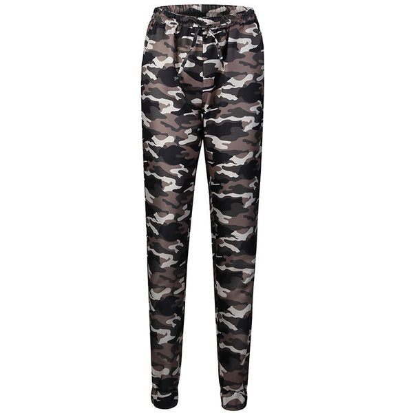 Women Camouflage Joggers Pants Sweatpants Loose Harem Drawstring Pants