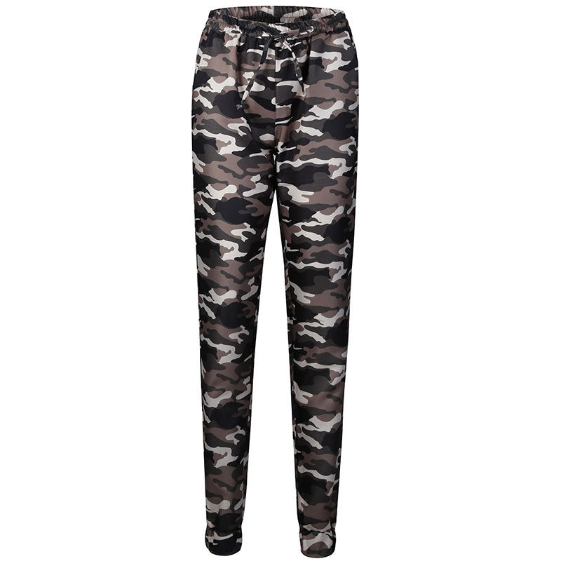 Women Camouflage Joggers Pants Sweatpants Loose Harem Drawstring Pants