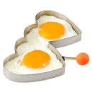 KCASA KC-ER096 Stainless Steel Heart Shape Fried Egg Mold Pan Cake Omelette Ring Kitchen Tools