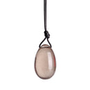 Drilled Natural Smokey Quartz Crystal Yoni Egg 3Pcs With Storage Pouch Cords Set Manual Massager