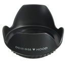 58mm Petal Flower Lens Hood For Canon 700D 100D 650D 600D 550D 1200D 1100D Black