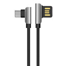 HOCO U42 90 Degree Exquisite Steel Type C Charging Data Cable For Tablet Smartphone 1.2M