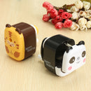 Practical Tiger Panda Animal Shaped Mini Manual Pencil Sharpener Gifts For Students Childrens