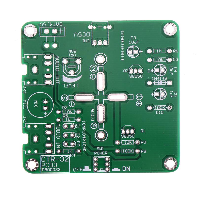 Geekcreit DIY Three Color Light Audio Voice Control Spectrum Christmas Tree Kit With Battery Box