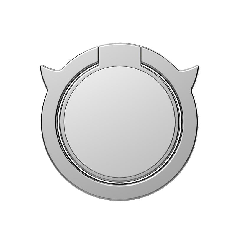 Metal Angel Devil Finger Ring Holder Mini Mirror 360 Degree Rotation Phone Stand for iPhone Samsung