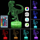 3D Illusion Night Light Touch Remote Control Home Decor Table Desk Sleeping Lamp