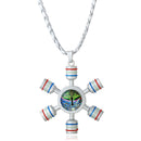 Unisex Fidget Spinner Pendant Necklace Tree of Life Chain for Women Men