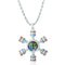 Unisex Fidget Spinner Pendant Necklace Tree of Life Chain for Women Men