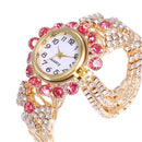Deffrun Crystal Retro Style Women Bracelet Watch Wedding Dress Quartz Watches