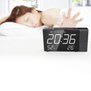 Projection Alarm Clock Digital FM Radio Dual Alarm Volume Snooze Time Humidity Temperature DisPlay