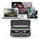 F9 TWS bluetooth 5.0 Graphene Earphone Stereo Digital Display Wireless Headset With 1200mAh Power Bank