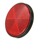 2pcs 2inch Round Reflectors Red Universal For Motorcycles ATV Dirt Bikes