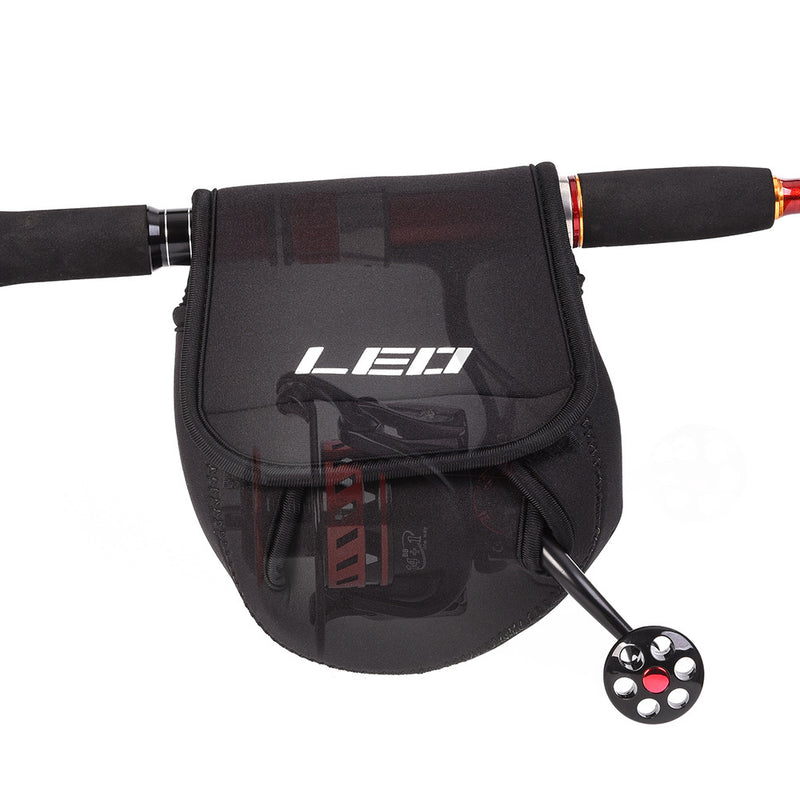 LEO 27918 SBR Outdoor Fishing Slotted Spinning Reel Bag Tackle Reel Protective Pouch
