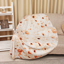 Round Floor Mat Corn Cake Carpet Blanket Non-Slip Throw Home Living Room Decor
