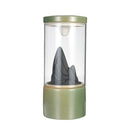 Backflow Incense Burner Censer Ceramic Glass Cup Dragon Home Decor