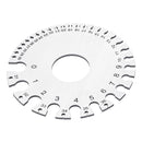 Machifit 0-36 0.007-0.3125 Stainless Steel Wire Gauge Round AWG SWG Thickness Measuring Wire Gage