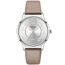 CURREN 9049 Analog Casual Style Women Wrist Watch Leather Band Quartz Watch