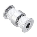 20T 5mm Bore 10mm Width GT2 Alloy Double Round-Headed Timing Pulley for 3D Printer