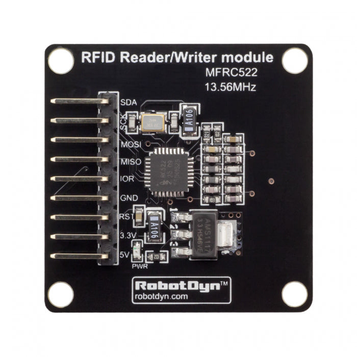RobotDyn Compact RFID Reader NFC Module MFRC522 Writer 13.56MHz 5V 3.3V