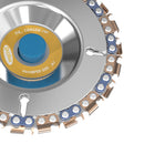 Drillpro Upgrade 4 Inch Titanium Coated Grinder Chain Disc 22 Tooth Wood Carving Disc with Extra Chain For 100/115 Angle Grinder