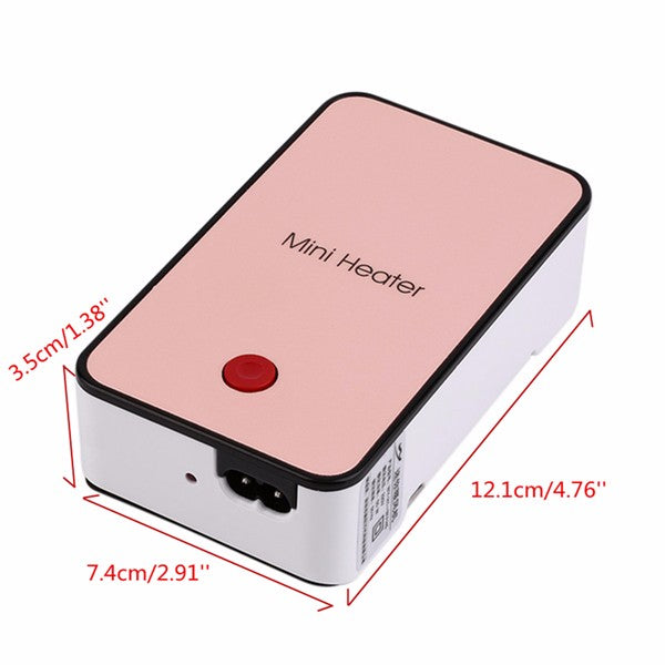Portable Mini Handheld Electric Winter Heater Desktop Air Fan Warmer
