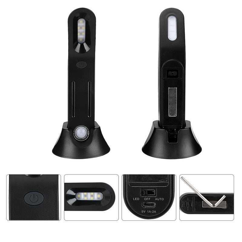 Modern LED Wireless PIR Motion Sensor Rechargeable Wall Night Light Home Stair Decor