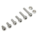 Suleve M4SH1 M4 Stainless Steel Hex Socket Cap Head Screws Bolts Nuts Assortment Kit 250Pcs