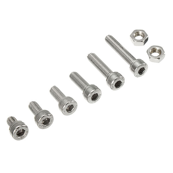 Suleve M4SH1 M4 Stainless Steel Hex Socket Cap Head Screws Bolts Nuts Assortment Kit 250Pcs