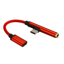 2 in 1 Type-C to 3.5mm Cable Type C Adapter Cable Earphone Audio Cable 12cm for Xiaomi 8 Huawei Letv