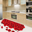 Miico FX82024 3D Rose Decorative Sticker Floor Sticker Bathroom Sticker Wall Sricker Removable Sticker