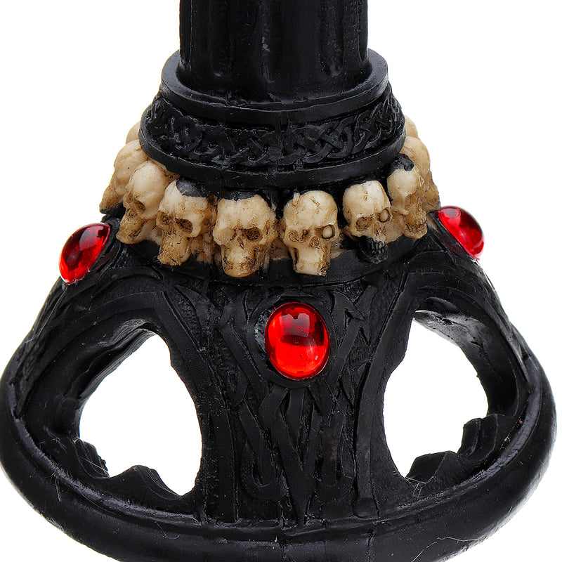 Resin Craft Statues Skull Candlestick Creative Figurines Sculpture Decorations