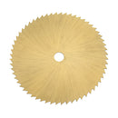 Drillpro 60/80x6x0.6mm 72T TI-coated Mini HSS Circular Saw Blade Rotary Cutter for Metal Woodworking