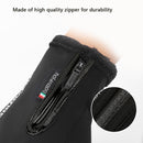 Touch Screen Gloves Zipper Thermal Winter Sports Skiing Warm Mittens Waterproof Brown