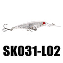 SeaKnight SK031 1PC 5.9g 60mm 1.2M Suspending Minnow Fishing Lure Minnow Hard Bait Hooks