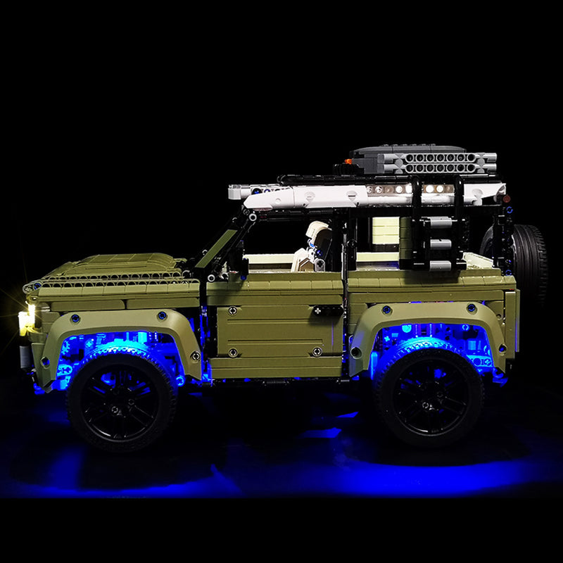 LED Light Lighting Kit ONLY For LEGO 42110 Land Rover Defender Car Bricks Toys with Remote Control