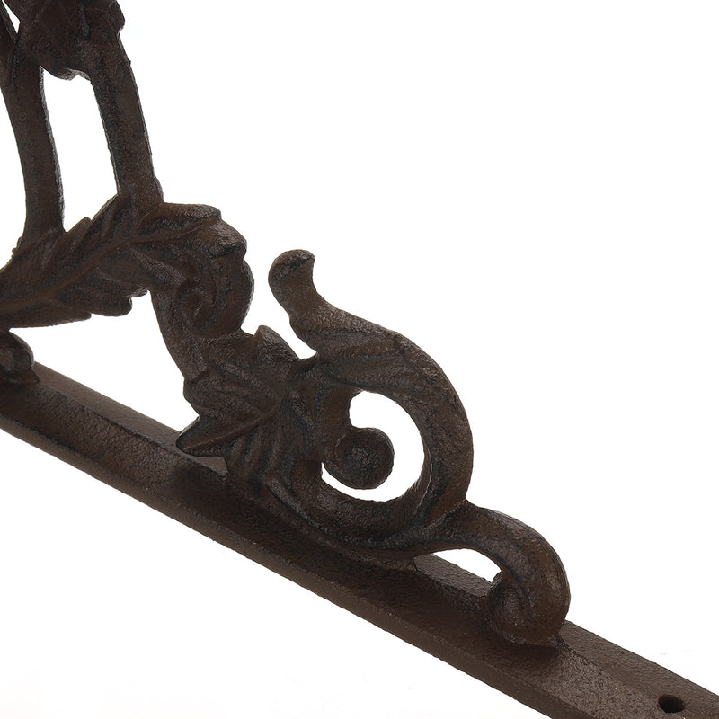 2323.52cm Wall Shelf Mount Bracket Cast Iron Support Mounted Supporter Home Garden Rusty