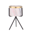 Mini Flower Pots with Metal Stand Ventilated Flower Plant Pot Iron Vase with Rack Decorations