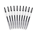 KACO KEYBO 10 Pcs/Pack Transparent Barrel Gel Pens 0.5mm Writing Signing Pen For Student School Office Supplies